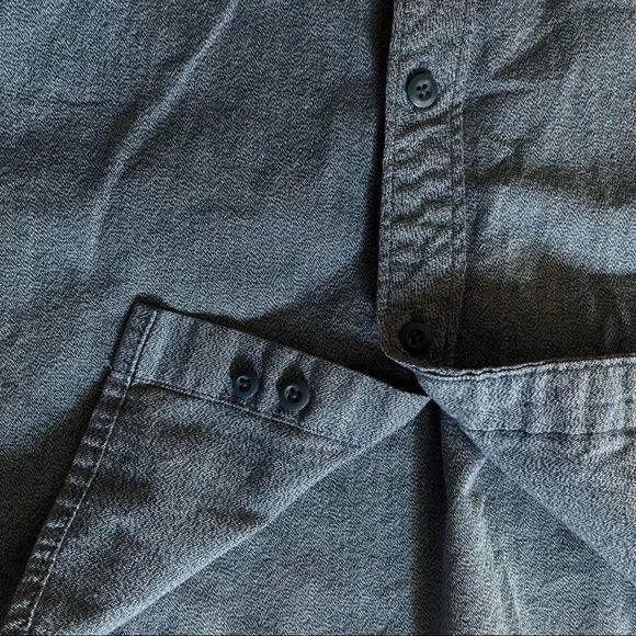 Amplify Blue Short Sleeve Button Down Shirt - Picture 3 of 5